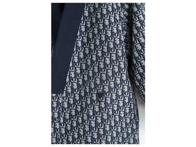 Dior Cappotto in cotone blu - vista 2
