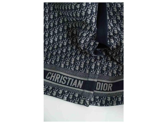 Dior Cappotto in cotone blu - vista 6