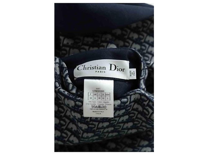 Dior Cappotto in cotone blu - vista 7