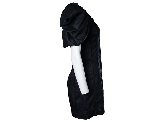 Autre Marque Avenue 8, Jumpsuit in Schwarz mit Rüschenschultern - Ansicht 4
