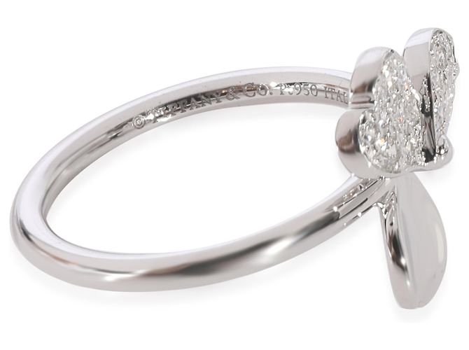 Tiffany & Co. Paper Flowers Diamantring aus Platin 0,16 CTW - Ansicht 3
