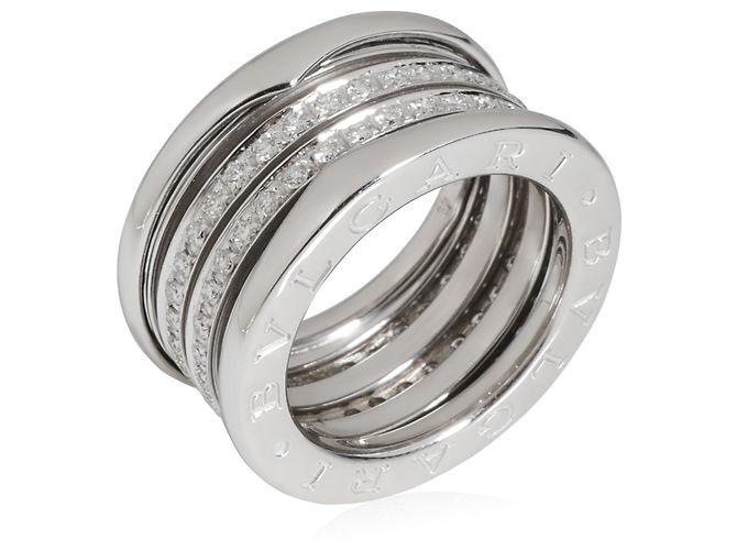Bulgari BVLGARI B.zero1 Dreiband-Ring aus 18k Weißgold 0,89 CTW - Ansicht 4