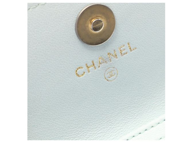 Borsa a Spalla in Pelle di Agnello Chanel 19 Blu - vista 2