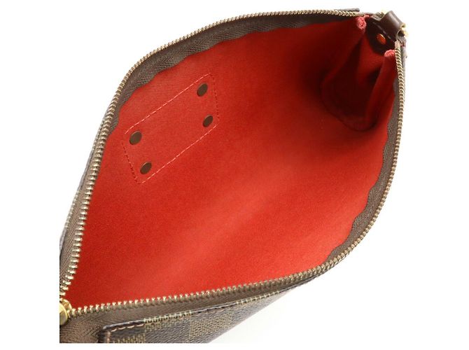 Clutch Eva Damier Louis Vuitton Marrone - vista 7