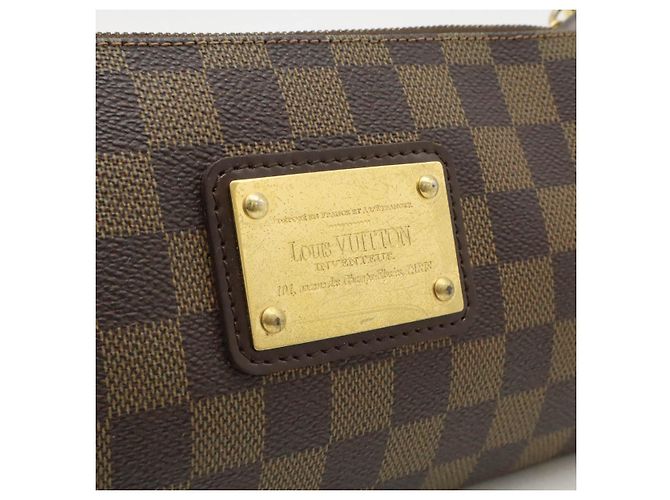 Clutch Eva Damier Louis Vuitton Marrone - vista 9