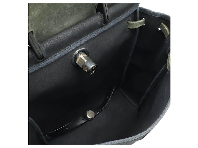 Borsa 2 in 1 Herbag Toile Officier di Hermès Nero - vista 8
