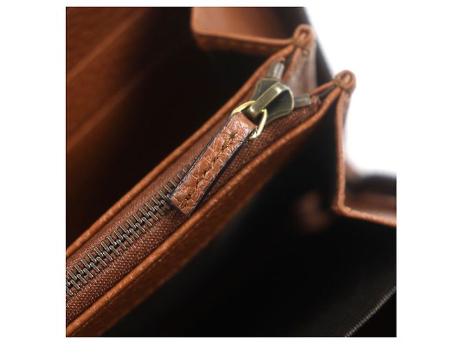 Gucci Bamboo Leather Wallet Brown - view 9