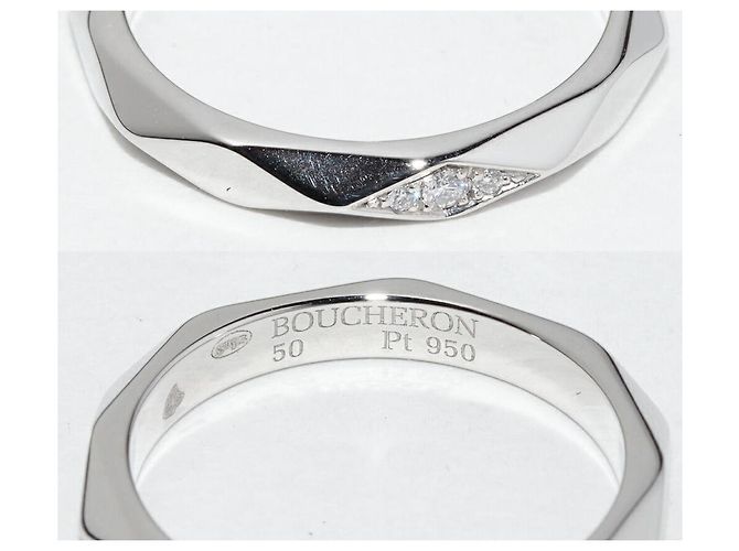 Anillo de diamante Facette Pt950 de Boucheron - vista 4