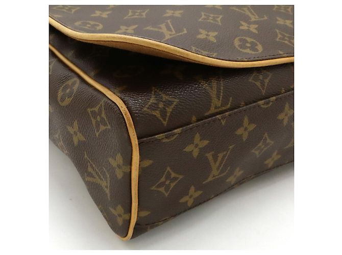 Borsa Messenger Abbesses Monogramma Louis Vuitton Marrone - vista 3