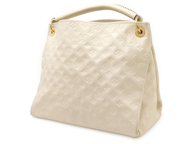 Borsa Artsy MM Monogram Empreinte Louis Vuitton Bianco - vista 2
