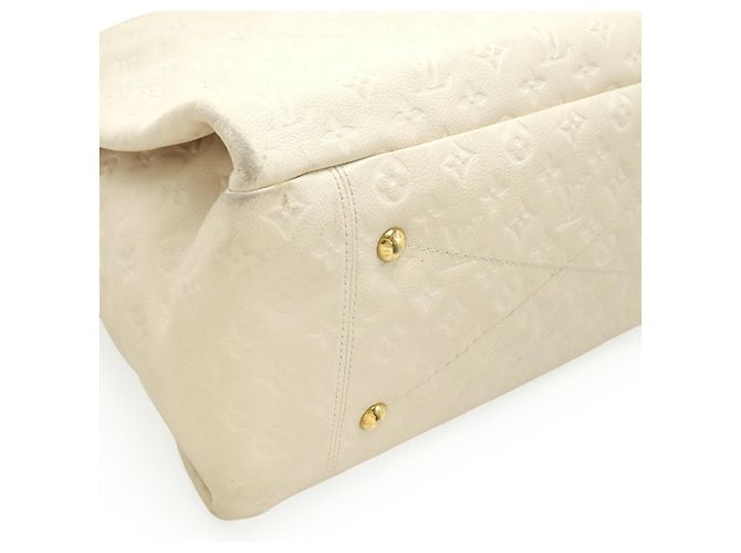 Borsa Artsy MM Monogram Empreinte Louis Vuitton Bianco - vista 3