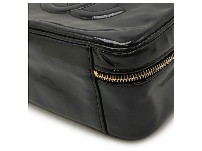 Borsa Vanity Coco Mark in pelle verniciata Chanel Nero - vista 3
