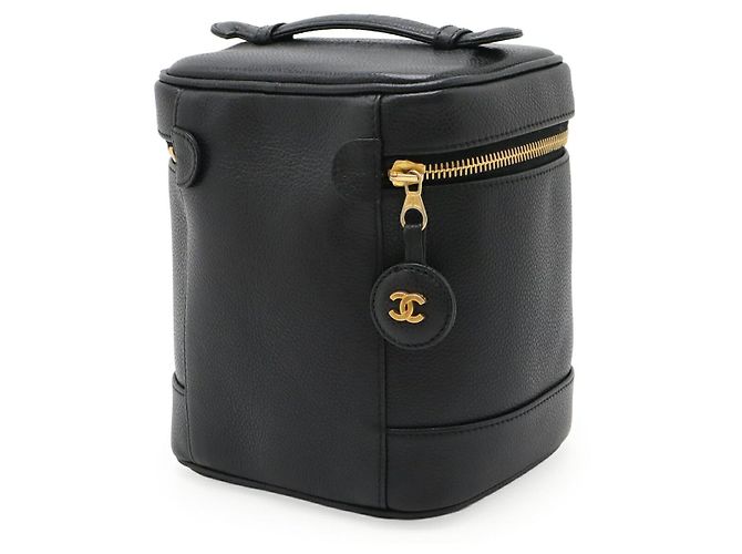 Pochette Cosmetica Vanity in Pelle Caviar Chanel Nero - vista 2