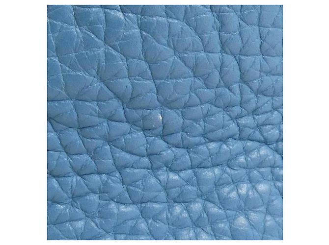 Borsa a Spalla Mangeoire Taurillon Clemence di Hermès Blu - vista 3