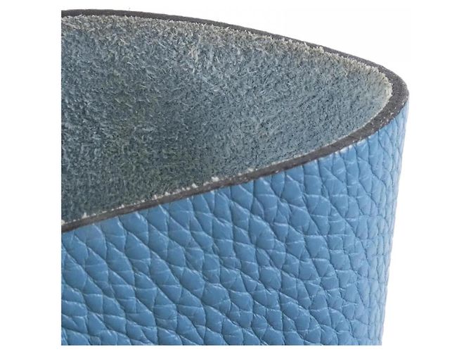 Borsa a Spalla Mangeoire Taurillon Clemence di Hermès Blu - vista 4