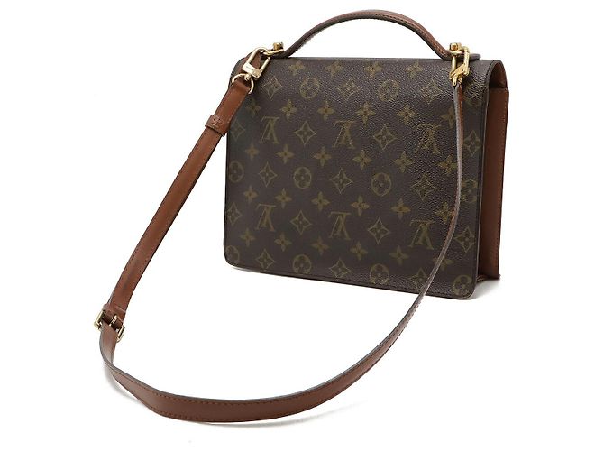 Borsa Monceau 26 Monogramma Louis Vuitton Marrone - vista 2