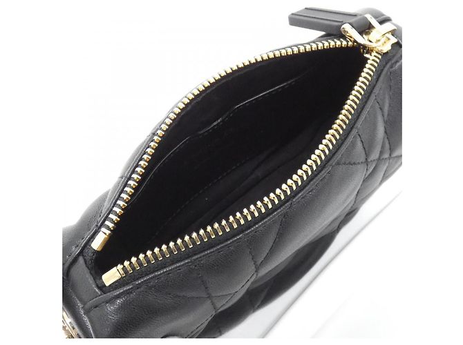 Borsa a Spalla in Agnello Dior Vibe di Christian Dior Nero - vista 5