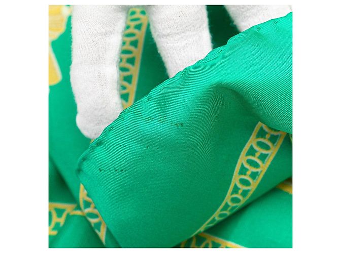 Foulard in seta SESAME di Hermès Verde - vista 3