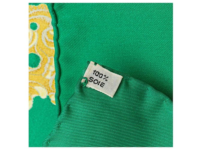 Foulard in seta SESAME di Hermès Verde - vista 5