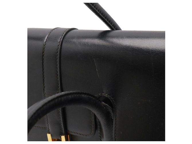 Hermès Borsa Hermes Drag 30 in pelle box calf Nero - vista 5
