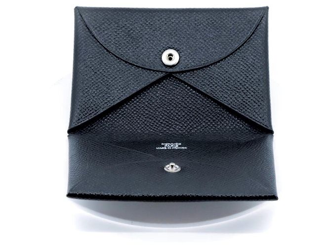 Hermès Hermes Caldy Leather Card Case Black - view 3