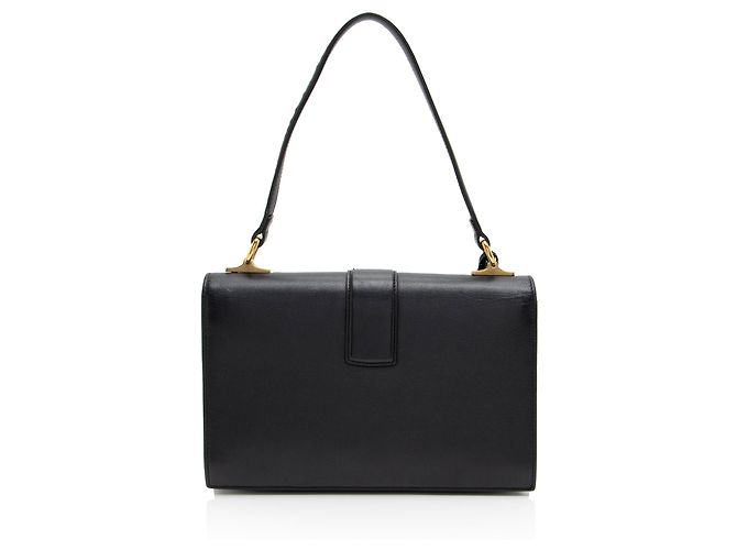 Bolsa de mão média Cat Lock em couro de bezerro Gucci Preto - vista 3