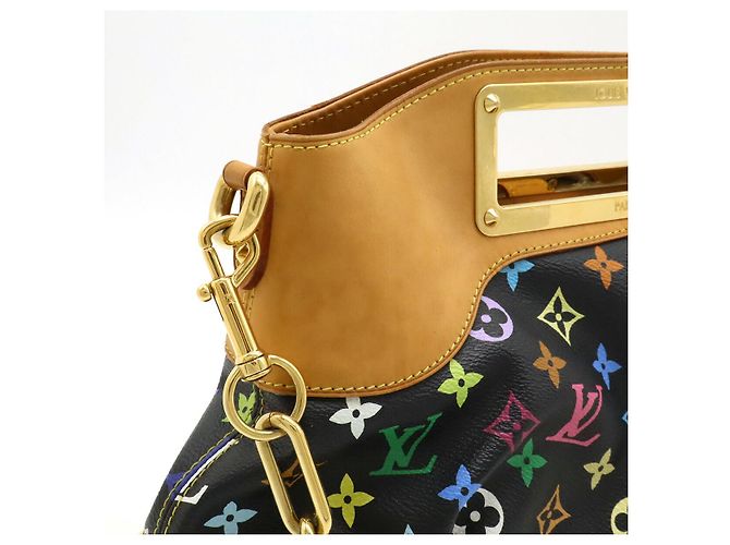 Borsa Louis Vuitton Judy MM Nera Nero - vista 5