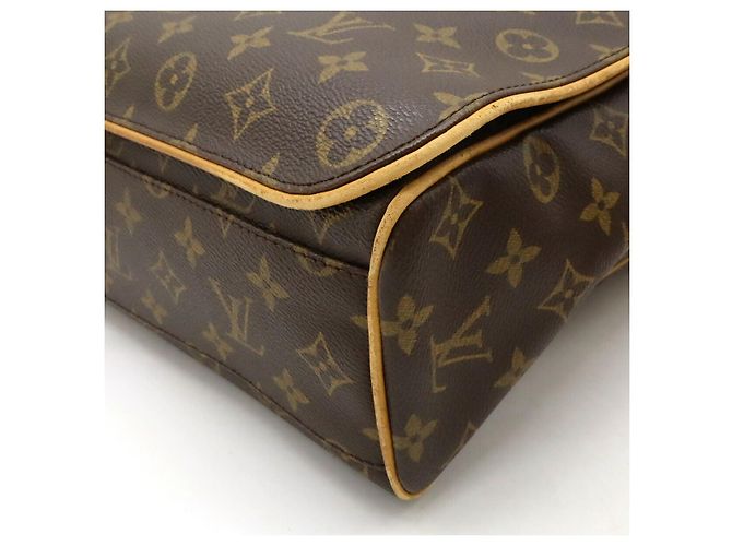 Borsa Messenger Abbesses Monogram Louis Vuitton Marrone - vista 3