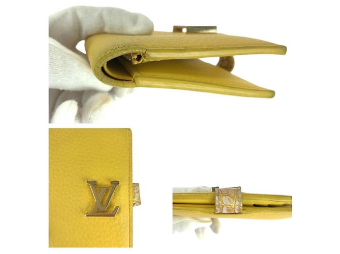 Portafoglio Verticale Compatto Louis Vuitton Giallo - vista 10