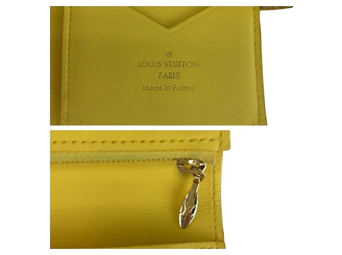 Portafoglio Verticale Compatto Louis Vuitton Giallo - vista 7