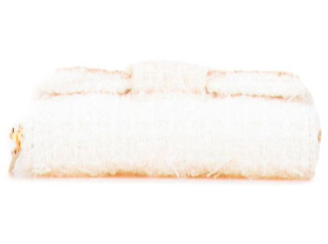 Timeless Portafoglio mini in pelle tweed con nastro Coco Mark di Chanel Bianco - vista 3