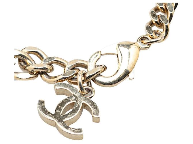 Timeless Bracciale in strass Chanel Coco Mark Argento Metallico - vista 5