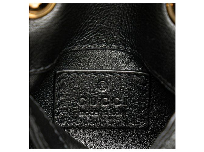 Borsa a Spalla in Pelle Gucci Blondie Nero - vista 8