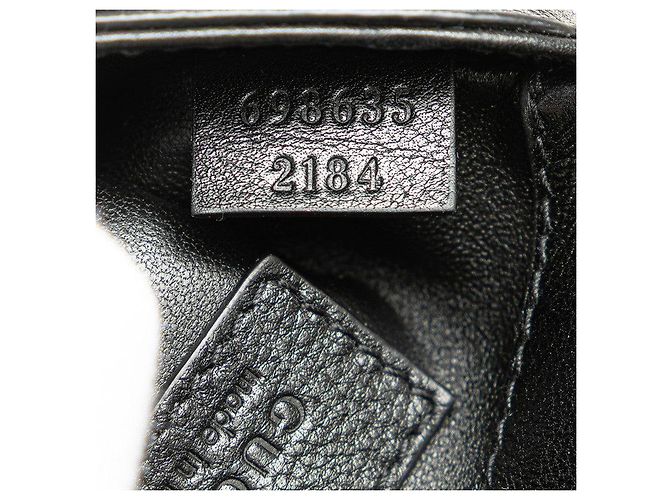 Borsa a Spalla in Pelle Gucci Blondie Nero - vista 9