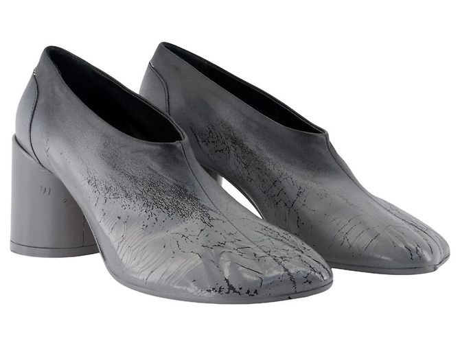 Maison Martin Margiela Décolleté - MM6 Maison Margiela - Pelle - Nero - vista 2