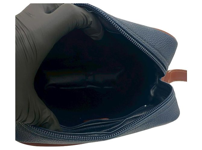 Borsa a Spalla in Pelle PVC Nova Check di Burberry Blu - vista 10