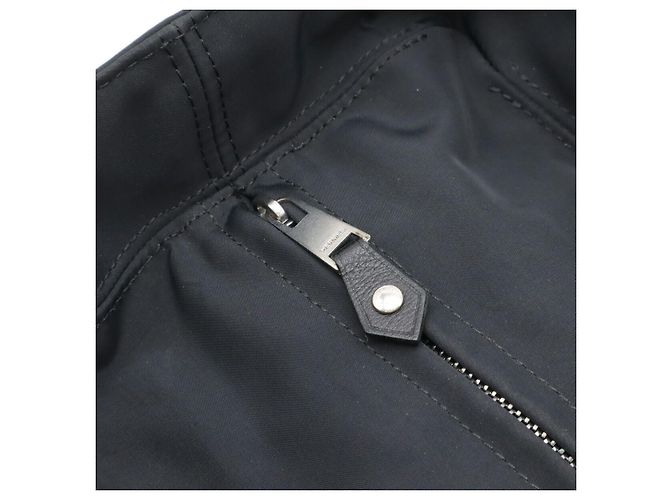 Hermès Acapulco Nylon-Leder Tote Bag Schwarz - Ansicht 4