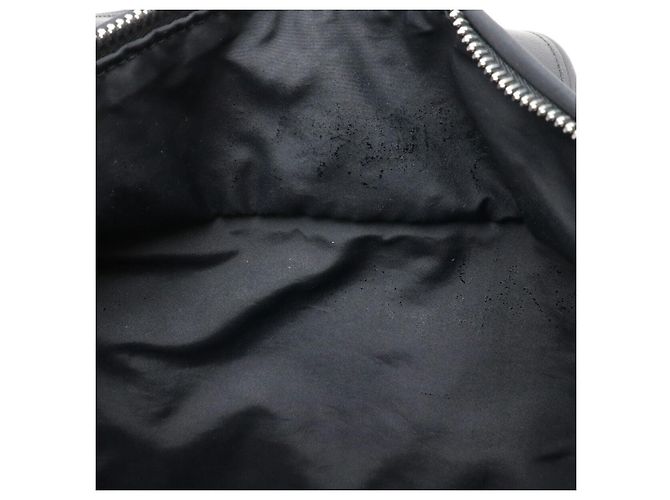 Hermès Acapulco Nylon-Leder Tote Bag Schwarz - Ansicht 8