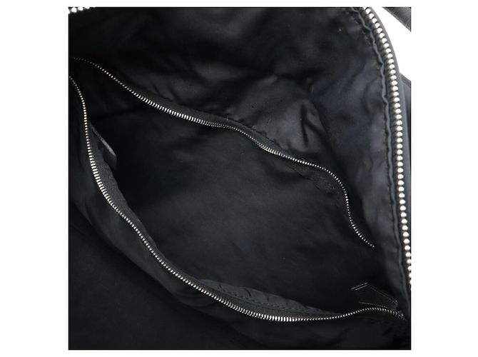 Hermès Acapulco Nylon-Leder Tote Bag Schwarz - Ansicht 9