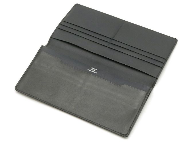Portafoglio bifold lungo Manhattan Hermès Nero - vista 4