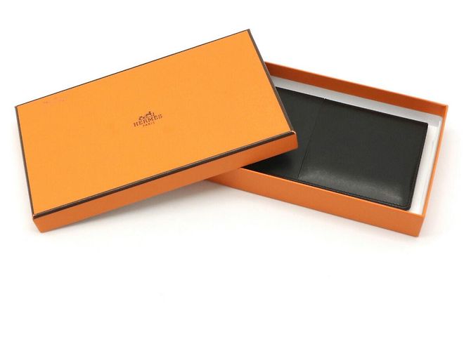 Portafoglio bifold lungo Manhattan Hermès Nero - vista 8