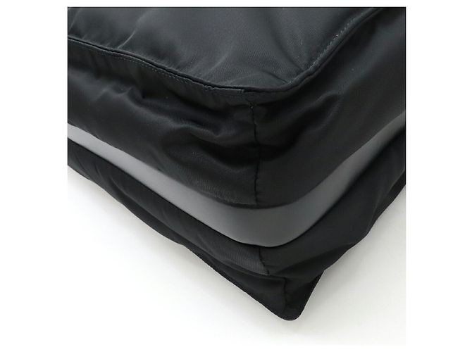 Tote Borsa 2WAY in nylon e pelle con logo triangolare Prada Nero - vista 3