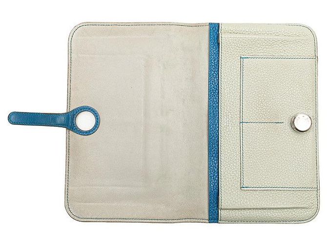 Hermès Portafoglio Lungo Dogon Duo Togo Hermes Grigio - vista 6