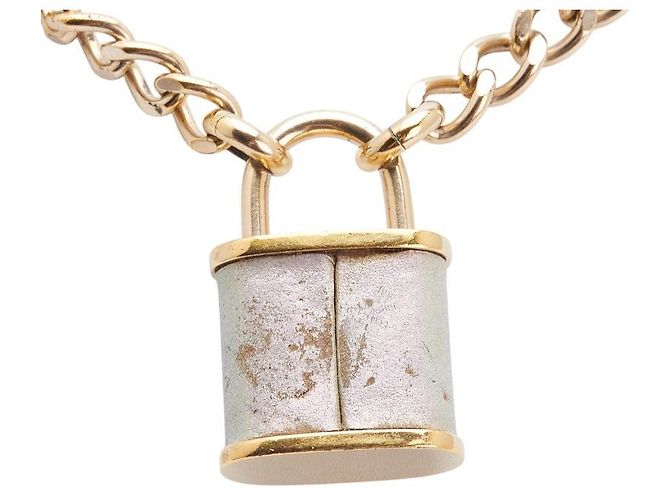 Timeless Collana Cadena Chanel Coco Mark D'oro Metallico - vista 3