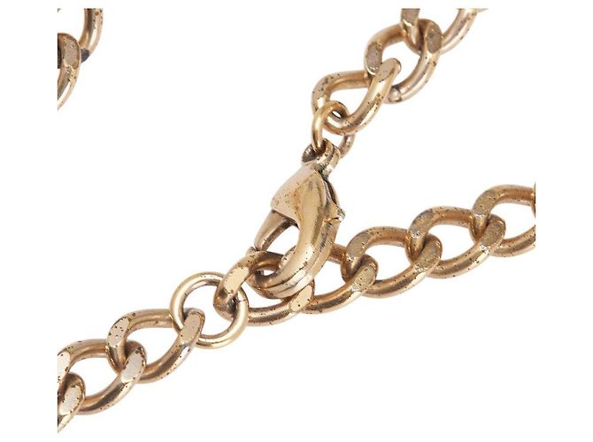 Timeless Collana Cadena Chanel Coco Mark D'oro Metallico - vista 5