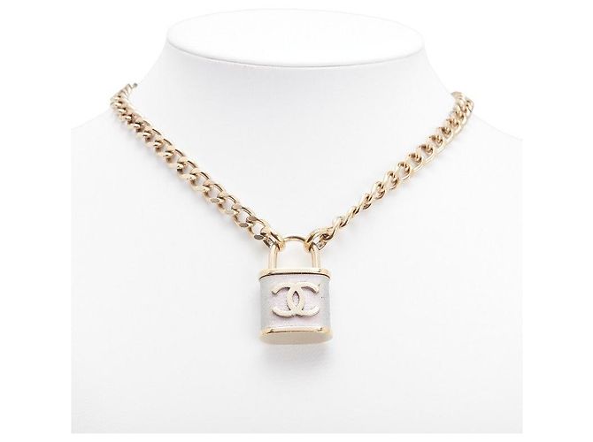 Timeless Collana Cadena Chanel Coco Mark D'oro Metallico - vista 8