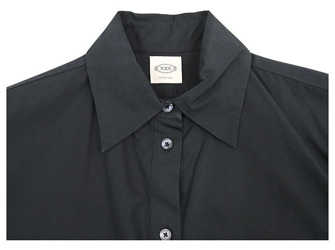 Camicia Button Up Tod's in Cotone Nero - vista 5