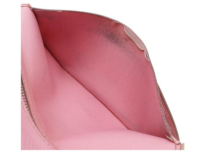 Hermès Béarn Leder Langbörse Pink - Ansicht 6