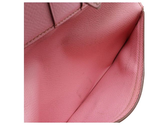 Hermès Béarn Leder Langbörse Pink - Ansicht 7