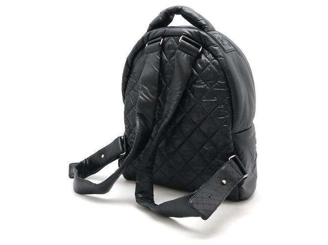 Chanel Cocoon Quilted Nylon Leather Backpack Black - view 2
